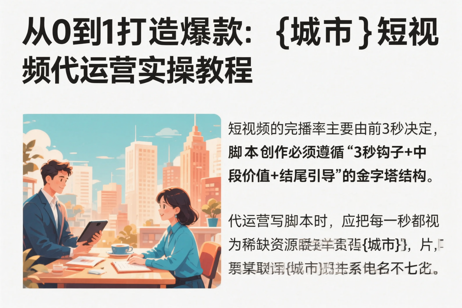 从0到1打造爆款:丹东短视频代运营实操教程