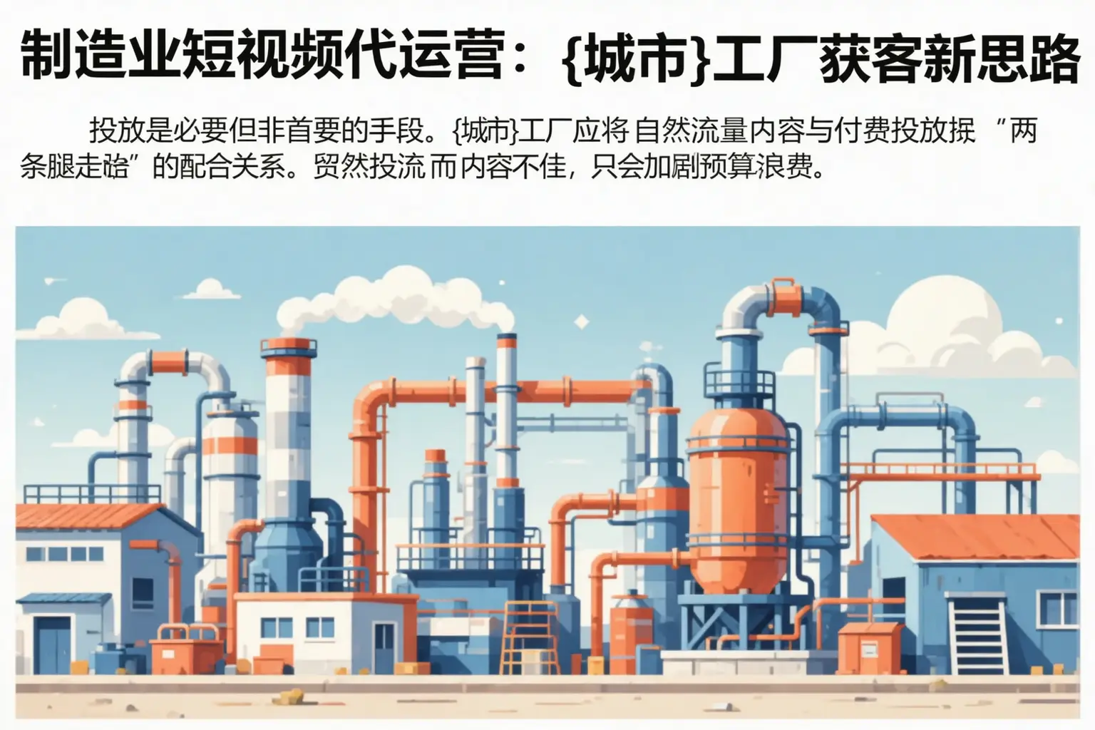 制造业短视频代运营：丹东工厂获客新思路