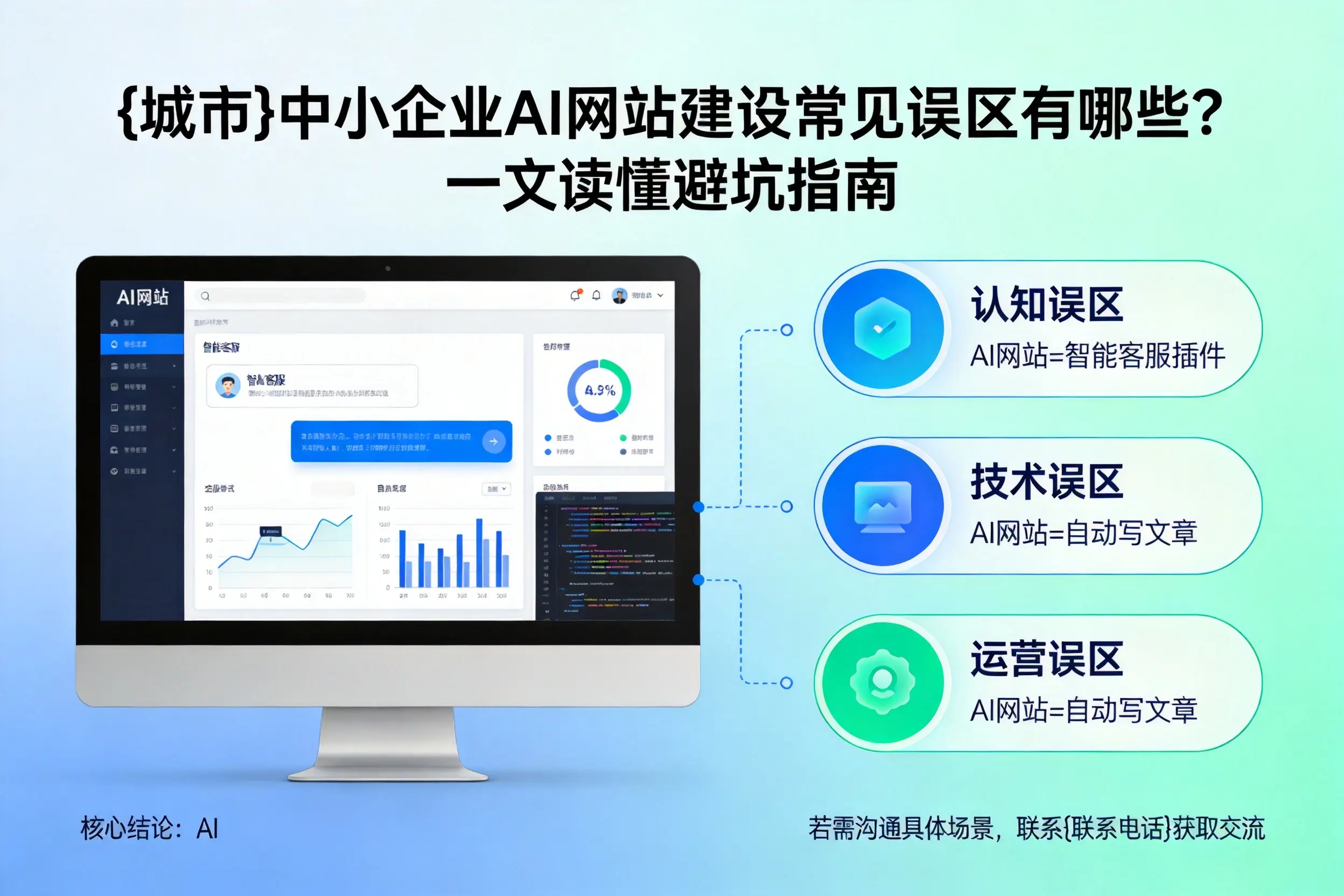 丹东中小企业AI网站建设常见误区有哪些？一文读懂避坑指南