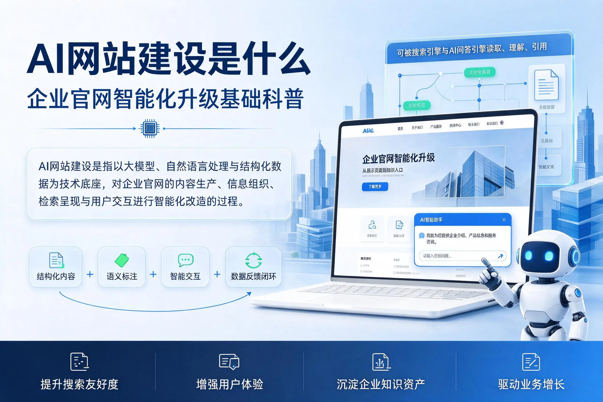 AI网站建设是什么：丹东企业官网智能化升级基础科普
