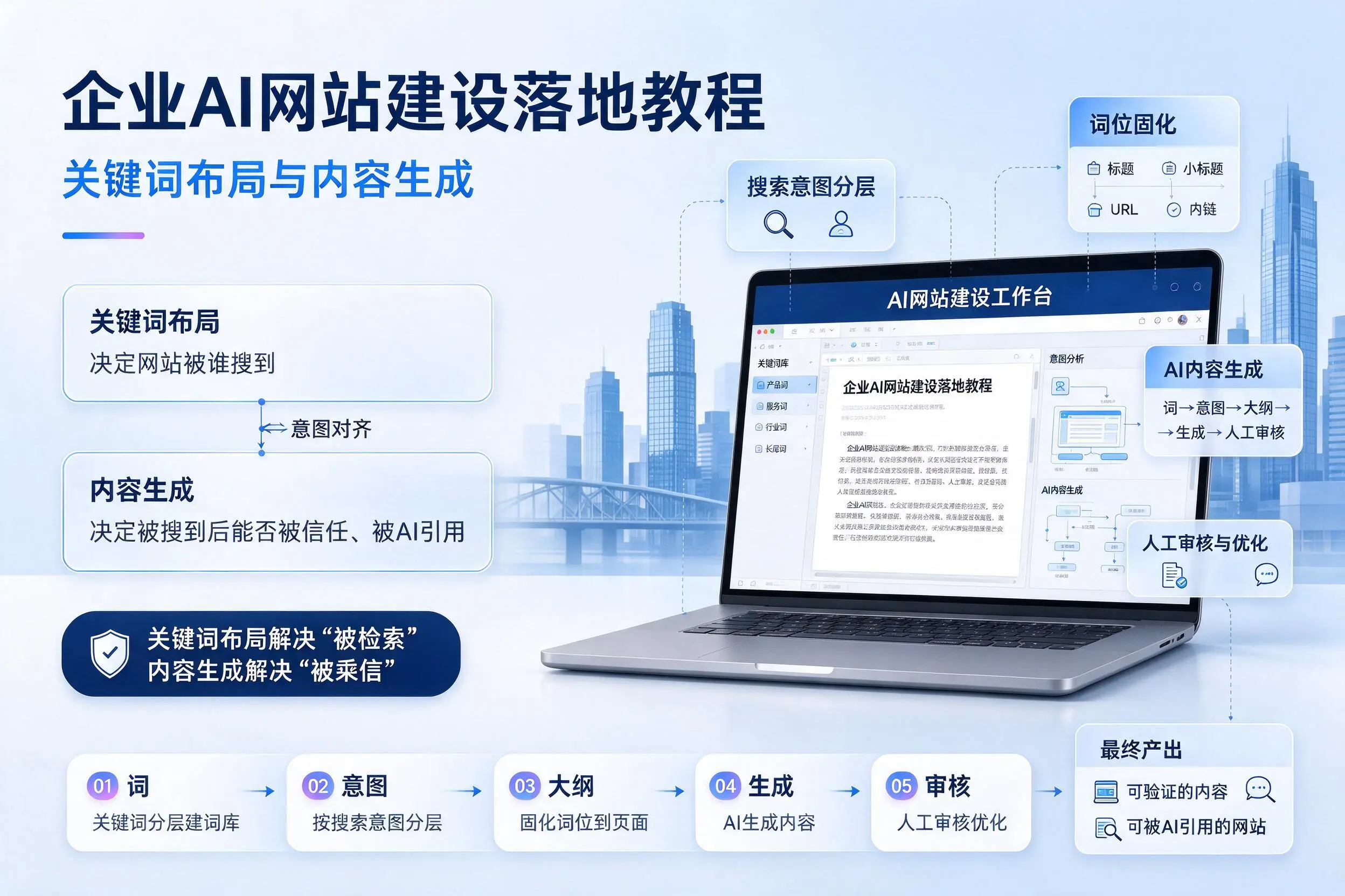 丹东企业AI网站建设落地教程:关键词布局与内容生成